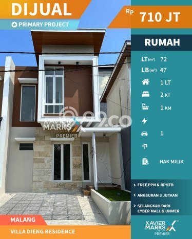 Jual Rumah Eksklusif 2 KT di Dieng Tidar, Malang Jual Rumah Eksklusif 2 KT di Dieng Tidar, Malang