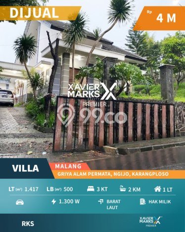 BISNIS POTENSIAL! Vila di Karangploso, Luas 1417m2m², Prospek Bagus BISNIS POTENSIAL! Vila di Karangploso, Luas 1417m2m², Prospek Bagus