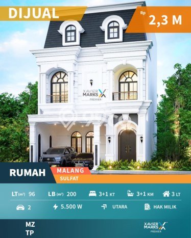 Jual Rumah Strategis Bagus Punya 3 KT di Blimbing Malang SHM Jual Rumah Strategis Bagus Punya 3 KT di Blimbing Malang SHM