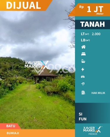 Lahan untuk Dijual Lokasi Batu, Batu Luas 2000m2 SHM Lahan untuk Dijual Lokasi Batu, Batu Luas 2000m2 SHM