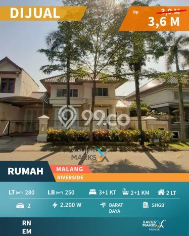 For Sale Rumah Mewah Exclusive di Blimbing, Malang For Sale Rumah Mewah Exclusive di Blimbing, Malang