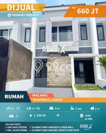 Jual Rumah Bagus Siap Huni LB 65m2 di Sukun, Malang Jual Rumah Bagus Siap Huni LB 65m2 di Sukun, Malang