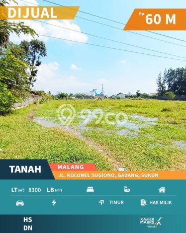 Tanah Dijual Lokasi Strategis di Malang dengan Luas 8300m2 Tanah Dijual Lokasi Strategis di Malang dengan Luas 8300m2