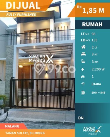 Rumah Minimalis 3 KT LT 98m2 di Sulfat Rumah Minimalis 3 KT LT 98m2 di Sulfat