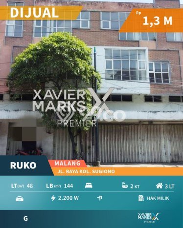 Ruko Dijual di Malang LT 48m2 & LB 144m2 Lokasi Terbaik! Ruko Dijual di Malang LT 48m2 & LB 144m2 Lokasi Terbaik!