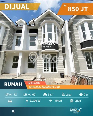 Rumah Modern Minimalis 3 KT Siap Huni di Karangploso Rumah Modern Minimalis 3 KT Siap Huni di Karangploso
