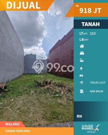 Tanah Dijual Lokasi Blimbing, Malang Luas 153m2 Legalitas Aman Tanah Dijual Lokasi Blimbing, Malang Luas 153m2 Legalitas Aman