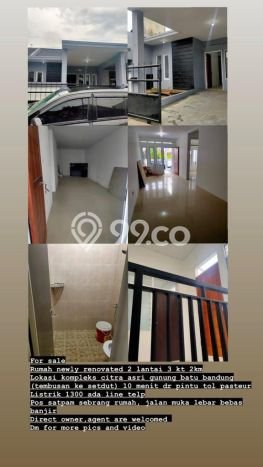 Dijual Rumah Eksklusif 2 KT di Gunung Batu, Bandung Dijual Rumah Eksklusif 2 KT di Gunung Batu, Bandung