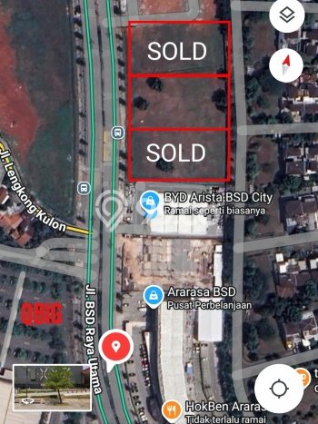 Kavling Tanah untuk Dijual di BSD De Park, Tangerang, Luas 3200m2 Kavling Tanah untuk Dijual di BSD De Park, Tangerang, Luas 3200m2
