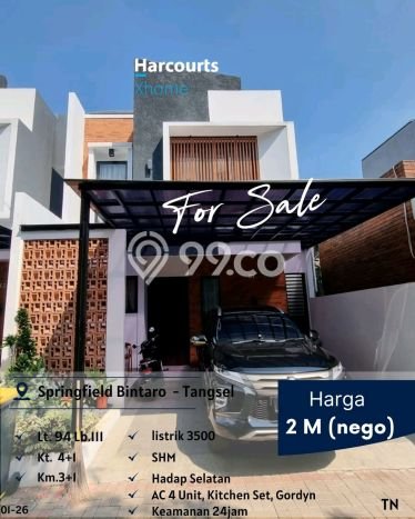For Sale Hunian Rumah Nyaman 4 KT di Bintaro, Tangerang Selatan For Sale Hunian Rumah Nyaman 4 KT di Bintaro, Tangerang Selatan