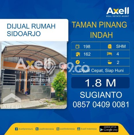 Rumah Strategis Minimalis Lb 162m2 di Sidoarjo, Sidoarjo Rumah Strategis Minimalis Lb 162m2 di Sidoarjo, Sidoarjo