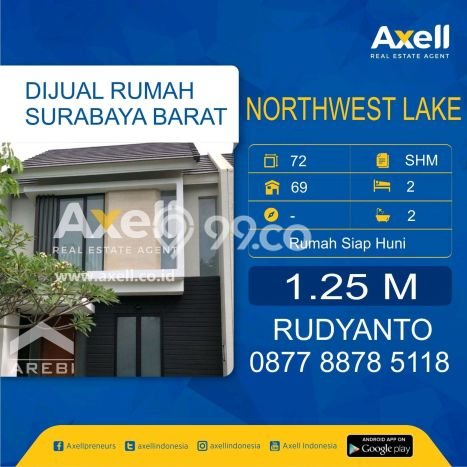 For Sale Hunian Rumah Terawat 2 Kamar di Citraland, Surabaya For Sale Hunian Rumah Terawat 2 Kamar di Citraland, Surabaya