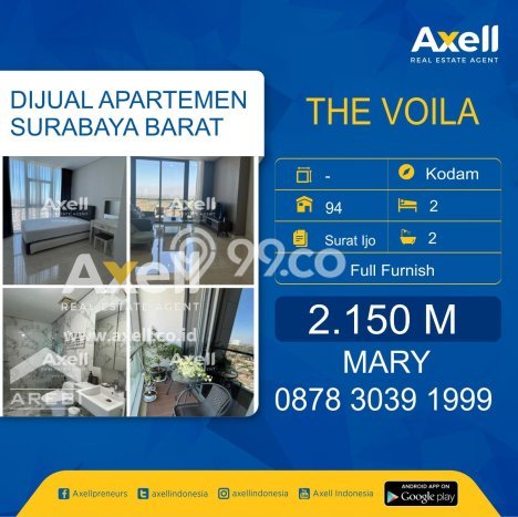 Apartemen Favorit Nyaman Dijual di Surabaya dengan 2 Kamar Tidur Apartemen Favorit Nyaman Dijual di Surabaya dengan 2 Kamar Tidur