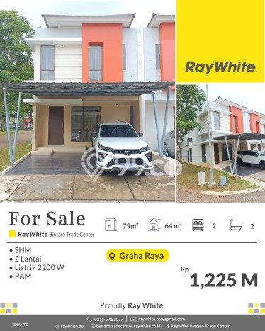 Rumah Minimalis 2 KT di Graha Raya Bintaro Tangerang Selatan Unfurnished Rumah Minimalis 2 KT di Graha Raya Bintaro Tangerang Selatan Unfurnished