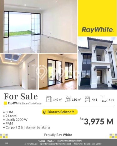 Ready to Use! Luxury House LT 140m2 Desain Elegan di Bintaro Ready to Use! Luxury House LT 140m2 Desain Elegan di Bintaro