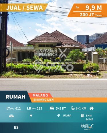 Lokasi strategis! Rumah siap huni disewakan di Klojen LB 235m2 Lokasi strategis! Rumah siap huni disewakan di Klojen LB 235m2