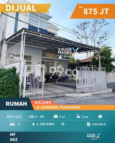 Rumah Modern Cantik 1 Kamar Bisa Langsung Pindah di Dau Rumah Modern Cantik 1 Kamar Bisa Langsung Pindah di Dau