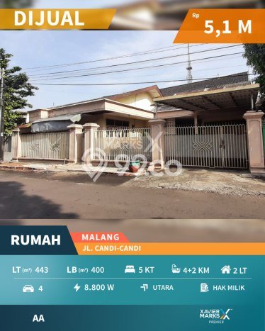 Rumah Mewah Dijual LT 443m2 di Lowokwaru, Malang Rumah Mewah Dijual LT 443m2 di Lowokwaru, Malang