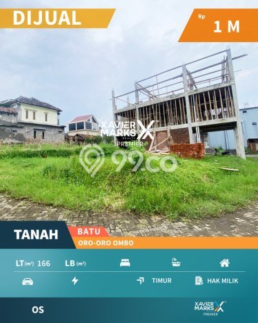 Lahan Kosong Dijual di Batu, Batu, Luas 166m2 Area Strategis Lahan Kosong Dijual di Batu, Batu, Luas 166m2 Area Strategis