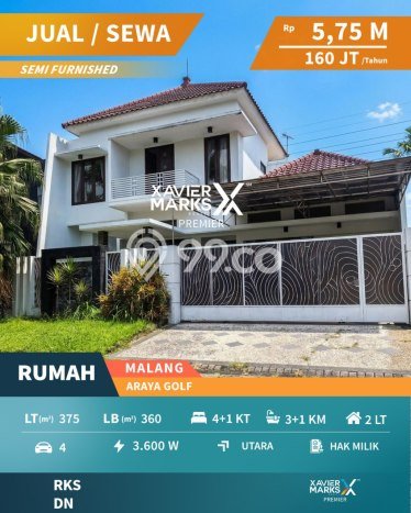Jarang Ada! Rumah Sewa 5 Kamar Nyaman Siap Huni Araya Jarang Ada! Rumah Sewa 5 Kamar Nyaman Siap Huni Araya