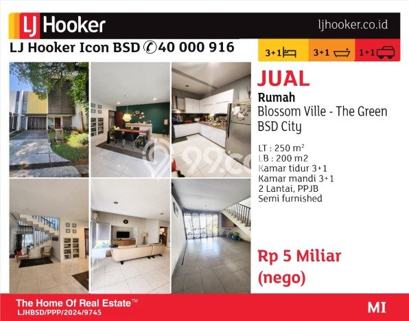 Rumah Luxury Modern Siap Huni di BSD The Green Tangerang Rumah Luxury Modern Siap Huni di BSD The Green Tangerang