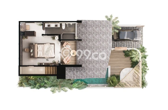 Vila Kawasan Tibubeneng, Luas 148m², Area Premium Vila Kawasan Tibubeneng, Luas 148m², Area Premium