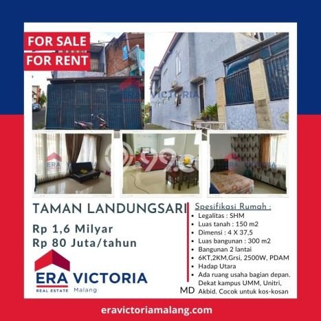 Jual Rumah Murah Meriah Dau Punya 6 Kamar & LT 150m2 Jual Rumah Murah Meriah Dau Punya 6 Kamar & LT 150m2