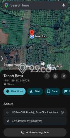 Jarang Ada! Tanah di Bumiaji Punya Luas 919m2 SHM Jarang Ada! Tanah di Bumiaji Punya Luas 919m2 SHM