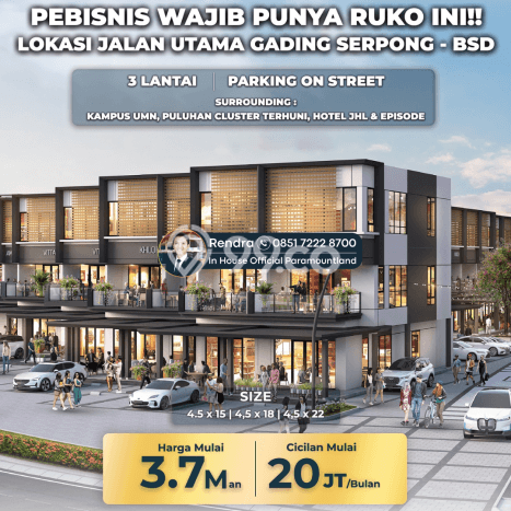 Ruko Bagus Dijual di Gading Serpong Tangerang Lokasi Strategis Cocok untuk Kembangkan Bisnis Ruko Bagus Dijual di Gading Serpong Tangerang Lokasi Strategis Cocok untuk Kembangkan Bisnis