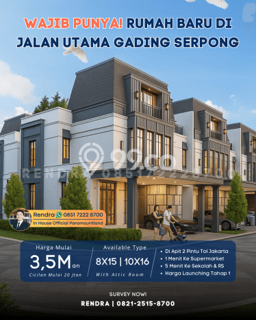 Dijual Cepat Rumah Minimalis & Modern LB 187m2 di Gading Serpong Dijual Cepat Rumah Minimalis & Modern LB 187m2 di Gading Serpong