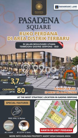 Unit Ruko Dijual di Tangerang LT 58m2 & LB 103m2 Unit Ruko Dijual di Tangerang LT 58m2 & LB 103m2