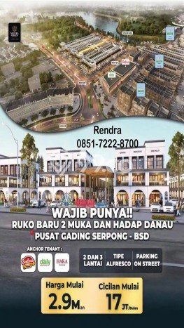 Paling Diincar! Ruko Dijual di Gading Serpong Harga Kompetitif Paling Diincar! Ruko Dijual di Gading Serpong Harga Kompetitif