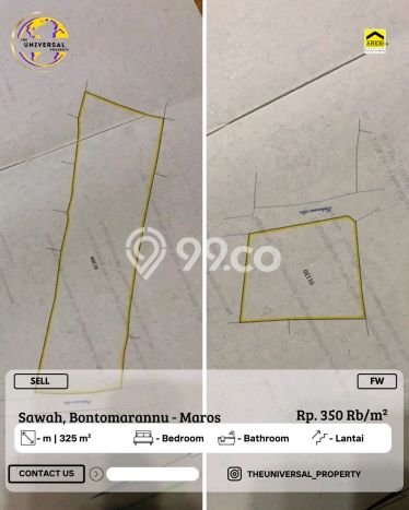 Kavling Tanah Dijual di Bontomarannu, Gowa, Luas 352m2 Area Strategis Kavling Tanah Dijual di Bontomarannu, Gowa, Luas 352m2 Area Strategis
