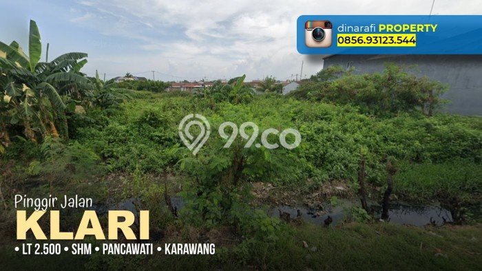 Tanah Kavling untuk Dijual di Klari Karawang 2500m2 Tanah Kavling untuk Dijual di Klari Karawang 2500m2