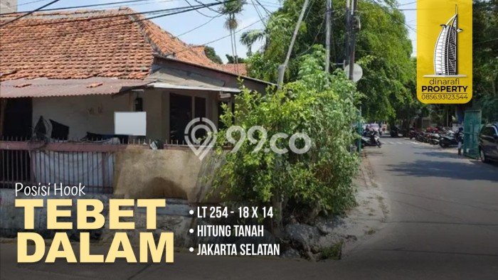 Untuk Dijual Tanah di Tebet Jakarta Selatan Luas 254m2 SHM Untuk Dijual Tanah di Tebet Jakarta Selatan Luas 254m2 SHM