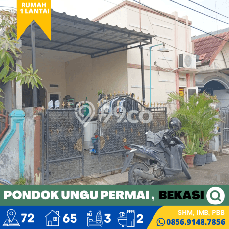 Rumah Murah LT 72m2 di Pondok Ungu Akses Mudah Rumah Murah LT 72m2 di Pondok Ungu Akses Mudah