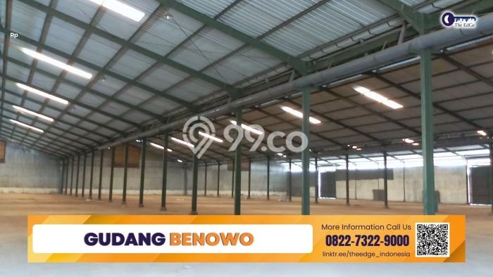 Unit Gudang Paling Strategis di Benowo Surabaya dengan LB 10000m2 Unit Gudang Paling Strategis di Benowo Surabaya dengan LB 10000m2
