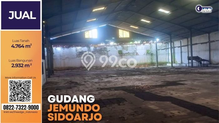 Gudang Dijual Lokasi Emas di Taman Luas 2932m2 Gudang Dijual Lokasi Emas di Taman Luas 2932m2