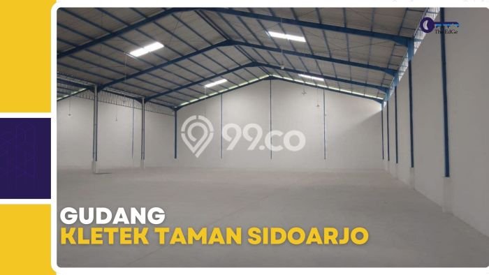 Gudang disewakan lokasi strategis Taman Sidoarjo 4406m2 Gudang disewakan lokasi strategis Taman Sidoarjo 4406m2