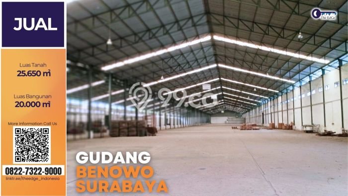 Gudang Dijual di Benowo Surabaya dengan Luas Bangunan 20000m2 Gudang Dijual di Benowo Surabaya dengan Luas Bangunan 20000m2