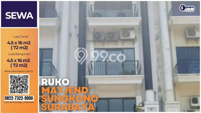 Unit Ruko Tersedia di Mayjen Sungkono Spesifikasi LB 288m2 Unit Ruko Tersedia di Mayjen Sungkono Spesifikasi LB 288m2