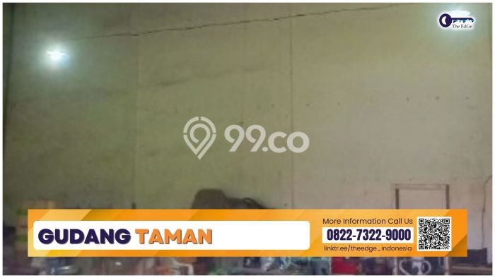 Gudang Dijual Lokasi Emas di Taman Luas 800m2 Gudang Dijual Lokasi Emas di Taman Luas 800m2