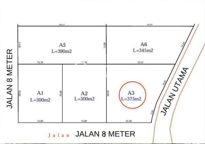 Untuk Dijual Tanah 375m2 di uluwatu, Badung Untuk Dijual Tanah 375m2 di uluwatu, Badung