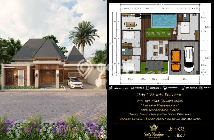 Vila Premium Kawasan Borobudur, Ukuran 235m2m², Posisi Premium dengan jalan bagus Vila Premium Kawasan Borobudur, Ukuran 235m2m², Posisi Premium dengan jalan bagus