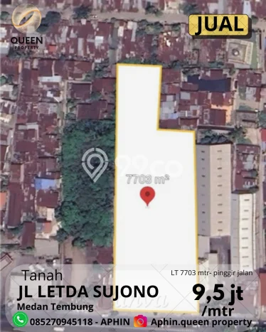 Dijual Tanah di Medan Tembung Medan Luas 7703m2 SHM Dijual Tanah di Medan Tembung Medan Luas 7703m2 SHM