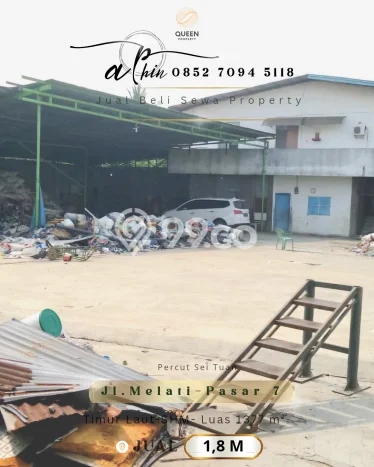 Gudang Komersial Dijual di Percut Sei Tuan Deli Serdang LT 1377m2 & LB 1377m2 Gudang Komersial Dijual di Percut Sei Tuan Deli Serdang LT 1377m2 & LB 1377m2