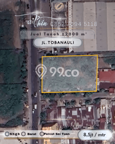 Lahan Kosong Dijual di Percut Sei Tuan, Deli Serdang, Luas 2000m2 Area Strategis Lahan Kosong Dijual di Percut Sei Tuan, Deli Serdang, Luas 2000m2 Area Strategis