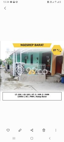 PROPERTI UNGGULAN! Rumah area Ngesrep, 2 KM, Area Premium, Luas 156m² LB 100m² PROPERTI UNGGULAN! Rumah area Ngesrep, 2 KM, Area Premium, Luas 156m² LB 100m²