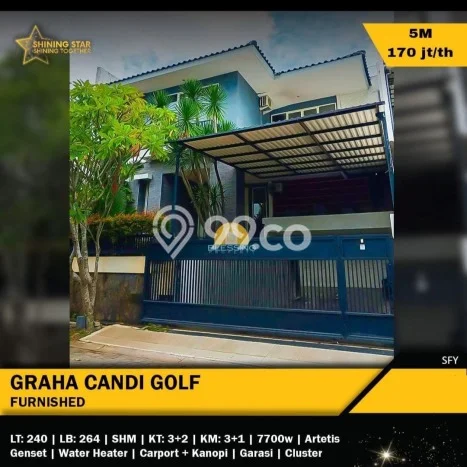 Jarang Ada! Rumah Sewa 3 Kamar Nyaman Siap Huni Candi Golf Jarang Ada! Rumah Sewa 3 Kamar Nyaman Siap Huni Candi Golf