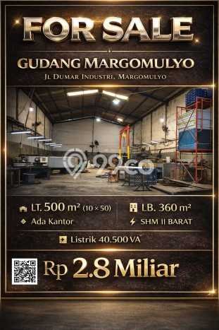 Gudang Dijual di Prime Area Surabaya Luas 369m2 Gudang Dijual di Prime Area Surabaya Luas 369m2